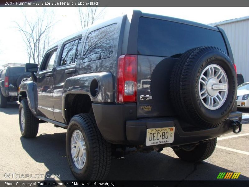 Slate Blue Metallic / Ebony Black 2007 Hummer H3