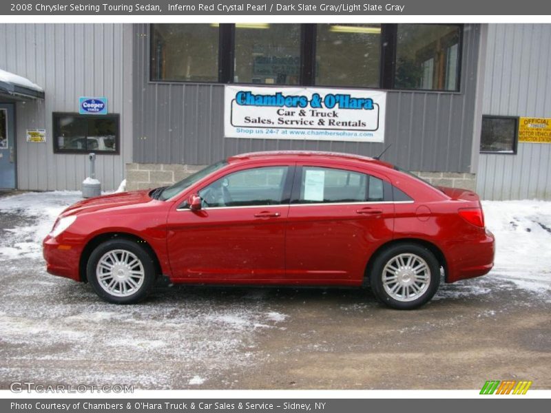 Inferno Red Crystal Pearl / Dark Slate Gray/Light Slate Gray 2008 Chrysler Sebring Touring Sedan