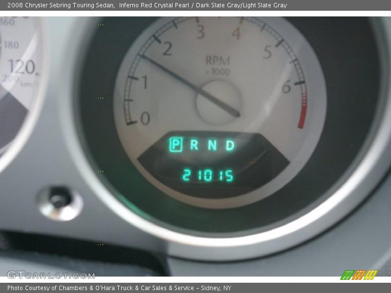 Inferno Red Crystal Pearl / Dark Slate Gray/Light Slate Gray 2008 Chrysler Sebring Touring Sedan