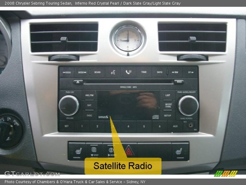 Inferno Red Crystal Pearl / Dark Slate Gray/Light Slate Gray 2008 Chrysler Sebring Touring Sedan