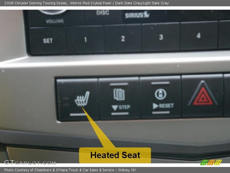 Inferno Red Crystal Pearl / Dark Slate Gray/Light Slate Gray 2008 Chrysler Sebring Touring Sedan