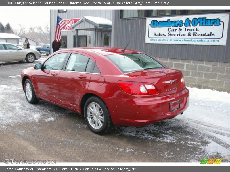 Inferno Red Crystal Pearl / Dark Slate Gray/Light Slate Gray 2008 Chrysler Sebring Touring Sedan