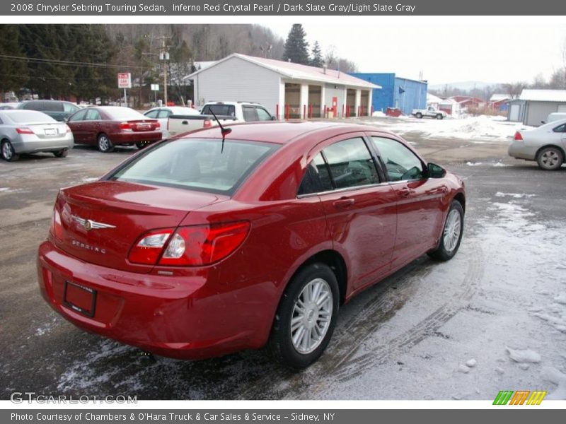 Inferno Red Crystal Pearl / Dark Slate Gray/Light Slate Gray 2008 Chrysler Sebring Touring Sedan