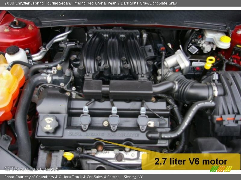 Inferno Red Crystal Pearl / Dark Slate Gray/Light Slate Gray 2008 Chrysler Sebring Touring Sedan