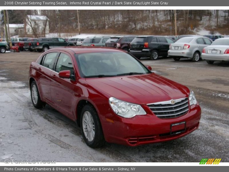 Inferno Red Crystal Pearl / Dark Slate Gray/Light Slate Gray 2008 Chrysler Sebring Touring Sedan