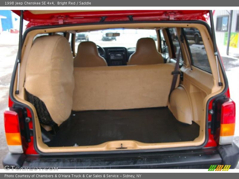 Bright Red / Saddle 1998 Jeep Cherokee SE 4x4