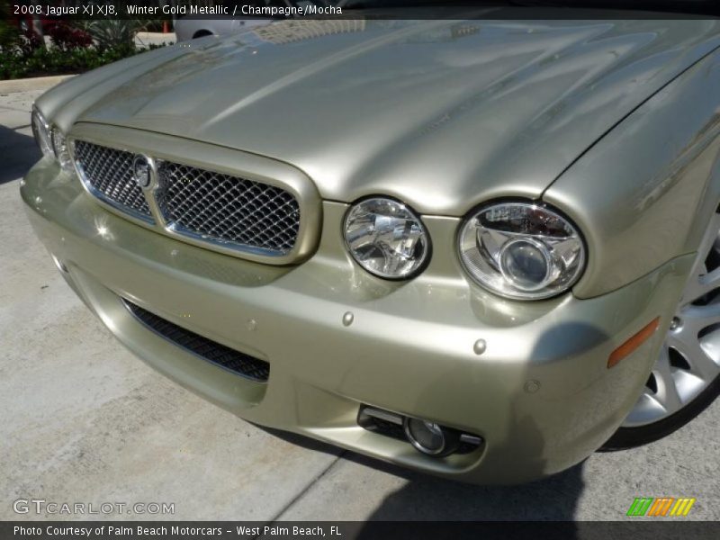 Winter Gold Metallic / Champagne/Mocha 2008 Jaguar XJ XJ8