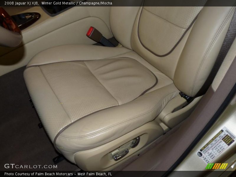 Winter Gold Metallic / Champagne/Mocha 2008 Jaguar XJ XJ8