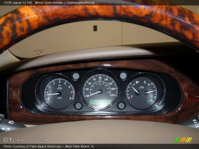 Winter Gold Metallic / Champagne/Mocha 2008 Jaguar XJ XJ8