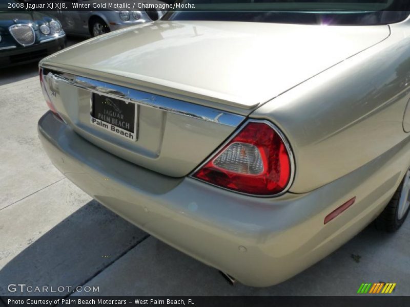 Winter Gold Metallic / Champagne/Mocha 2008 Jaguar XJ XJ8