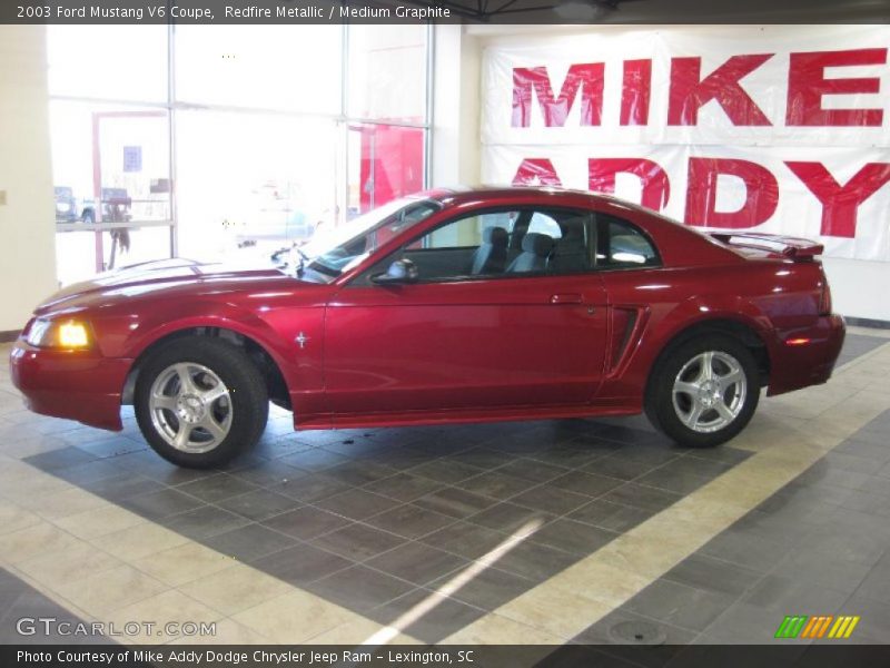 Redfire Metallic / Medium Graphite 2003 Ford Mustang V6 Coupe