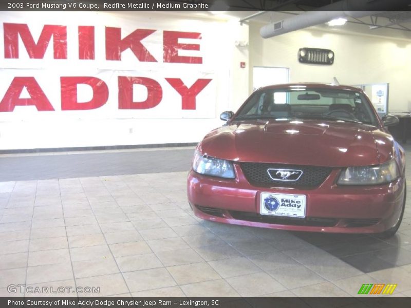 Redfire Metallic / Medium Graphite 2003 Ford Mustang V6 Coupe