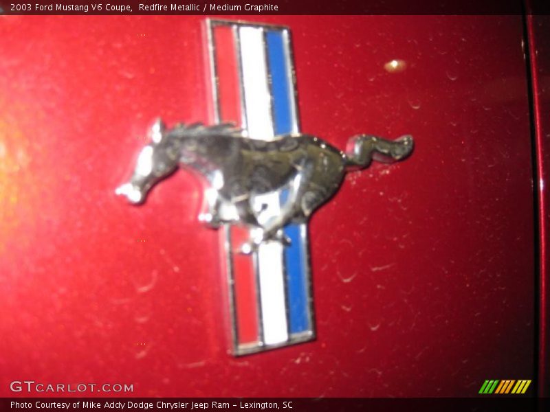 Redfire Metallic / Medium Graphite 2003 Ford Mustang V6 Coupe