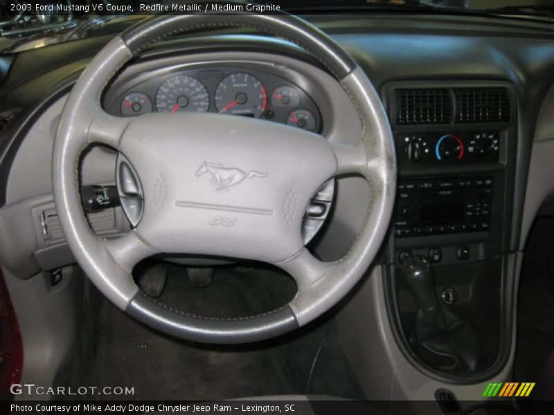 Redfire Metallic / Medium Graphite 2003 Ford Mustang V6 Coupe
