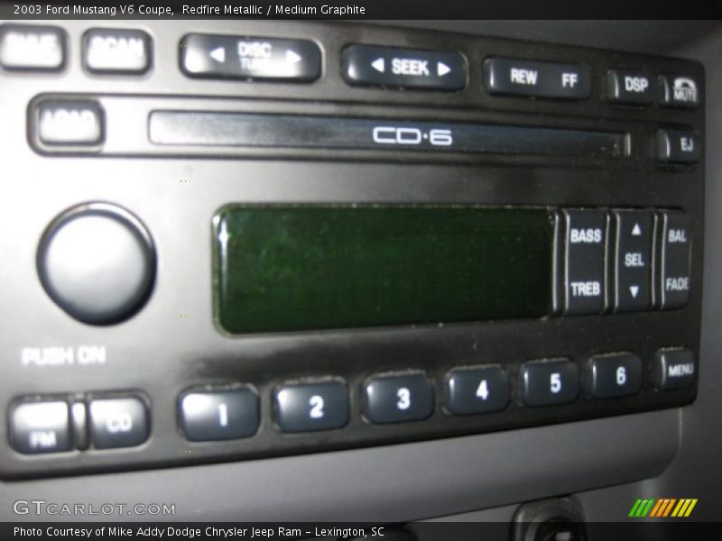 Redfire Metallic / Medium Graphite 2003 Ford Mustang V6 Coupe