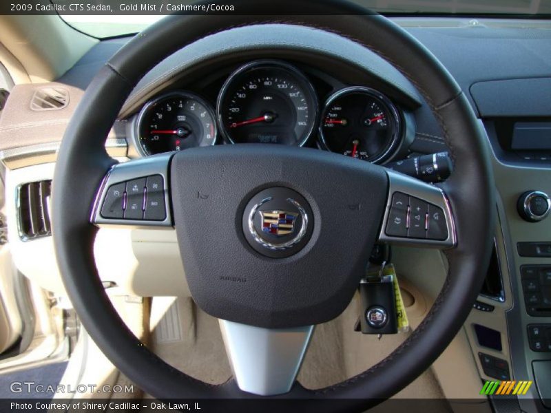 Gold Mist / Cashmere/Cocoa 2009 Cadillac CTS Sedan