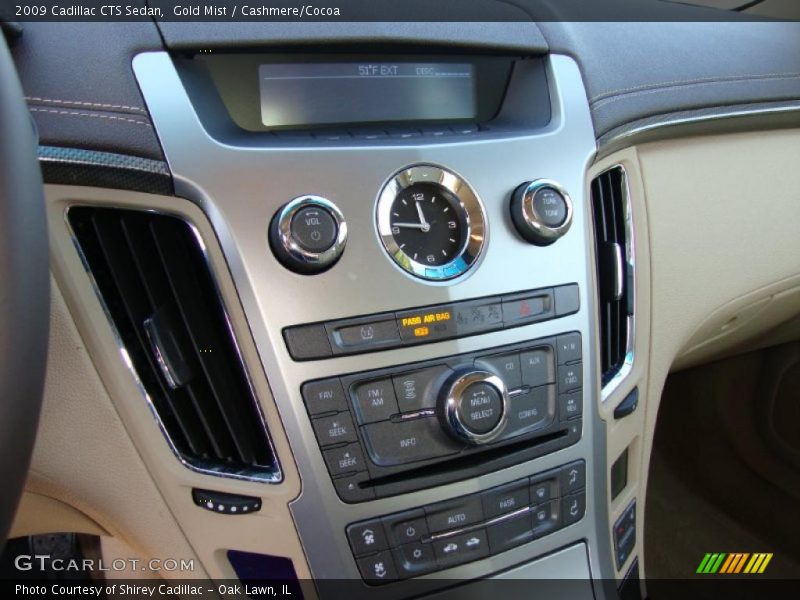 Gold Mist / Cashmere/Cocoa 2009 Cadillac CTS Sedan