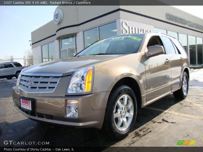 Radiant Bronze / Cashmere 2007 Cadillac SRX 4 V6 AWD