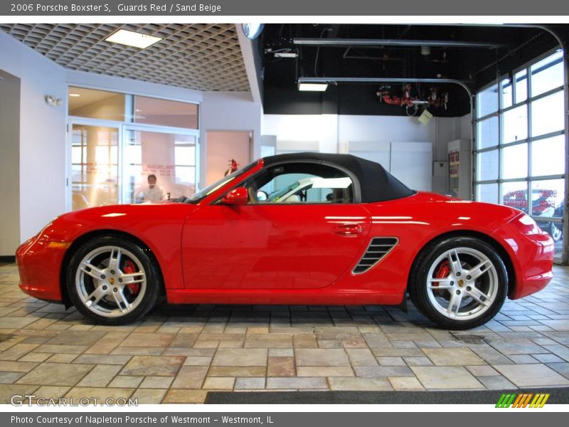 Guards Red / Sand Beige 2006 Porsche Boxster S