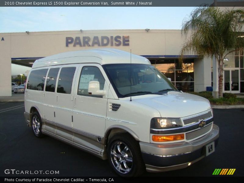 Summit White / Neutral 2010 Chevrolet Express LS 1500 Explorer Conversion Van