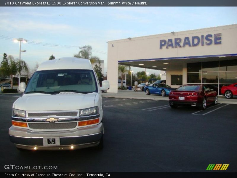 Summit White / Neutral 2010 Chevrolet Express LS 1500 Explorer Conversion Van