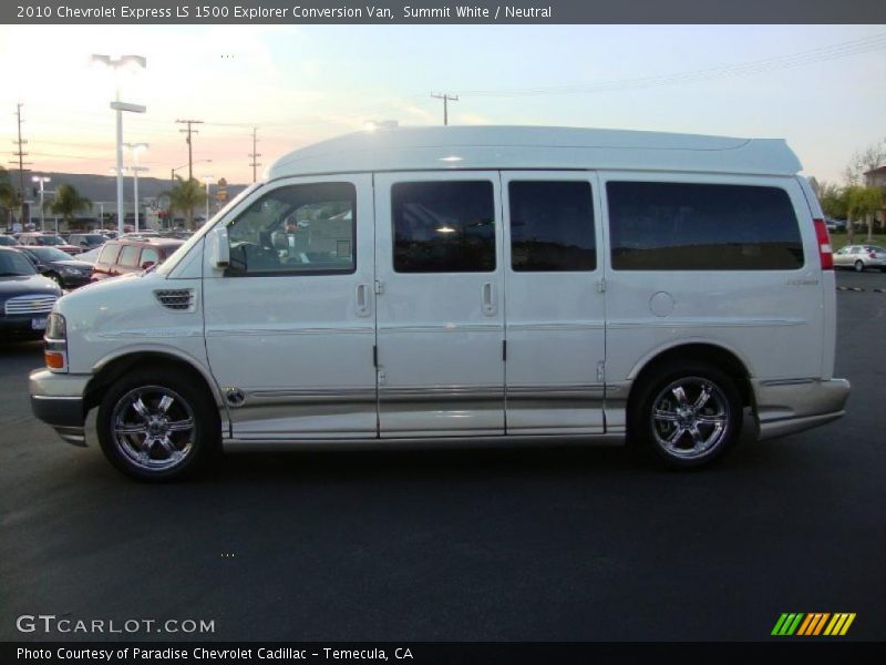 Summit White / Neutral 2010 Chevrolet Express LS 1500 Explorer Conversion Van