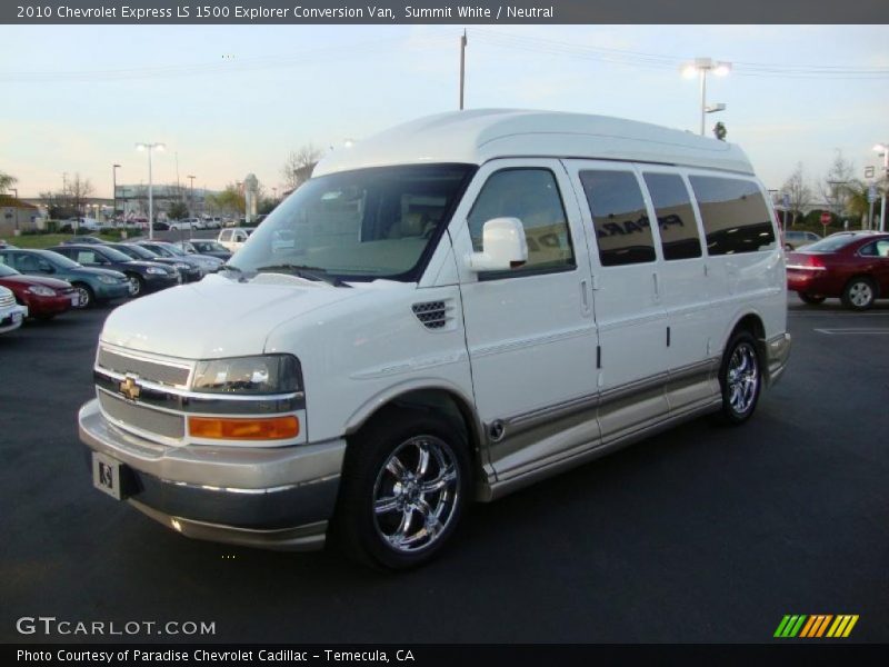 Summit White / Neutral 2010 Chevrolet Express LS 1500 Explorer Conversion Van