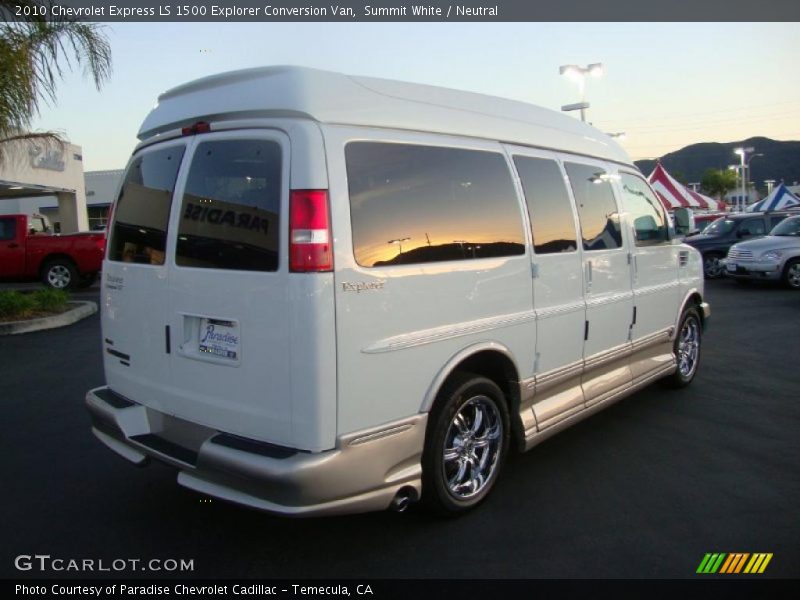 Summit White / Neutral 2010 Chevrolet Express LS 1500 Explorer Conversion Van