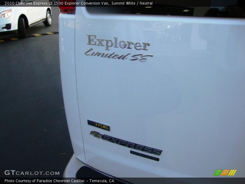 Summit White / Neutral 2010 Chevrolet Express LS 1500 Explorer Conversion Van