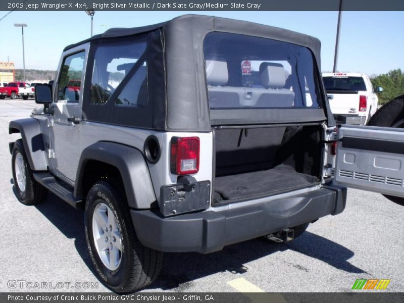 Bright Silver Metallic / Dark Slate Gray/Medium Slate Gray 2009 Jeep Wrangler X 4x4
