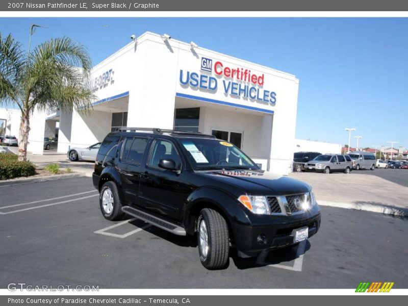 Super Black / Graphite 2007 Nissan Pathfinder LE