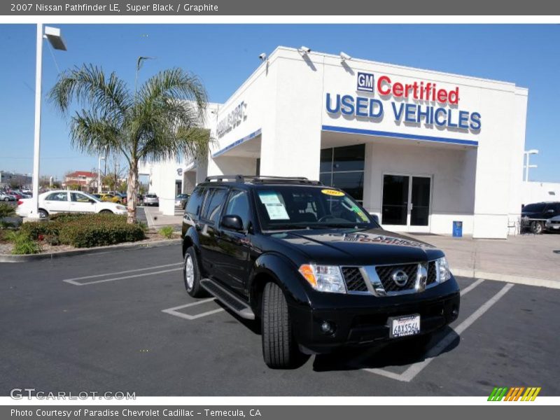 Super Black / Graphite 2007 Nissan Pathfinder LE