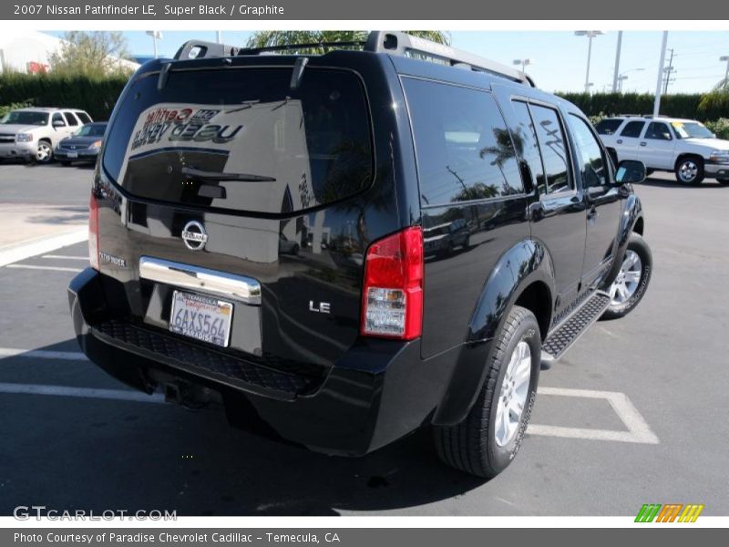 Super Black / Graphite 2007 Nissan Pathfinder LE