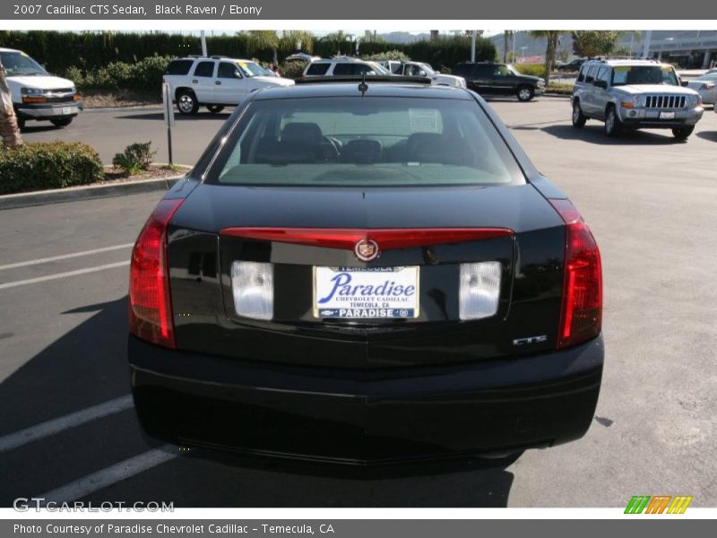 Black Raven / Ebony 2007 Cadillac CTS Sedan