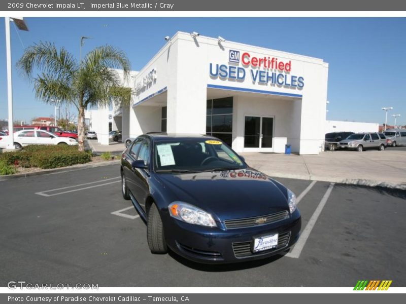 Imperial Blue Metallic / Gray 2009 Chevrolet Impala LT
