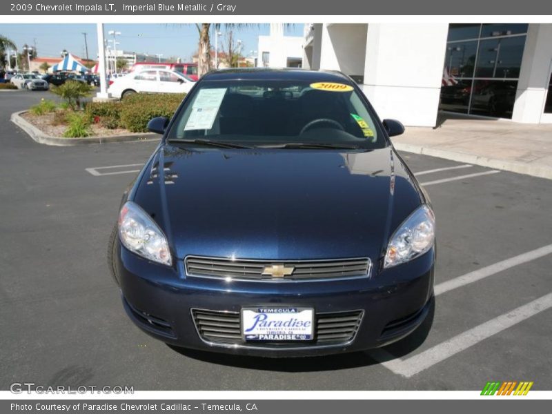 Imperial Blue Metallic / Gray 2009 Chevrolet Impala LT