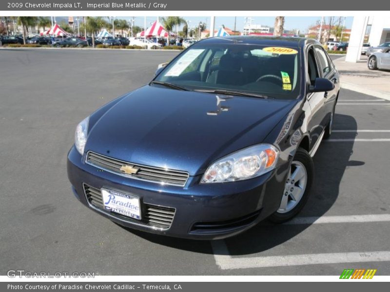 Imperial Blue Metallic / Gray 2009 Chevrolet Impala LT