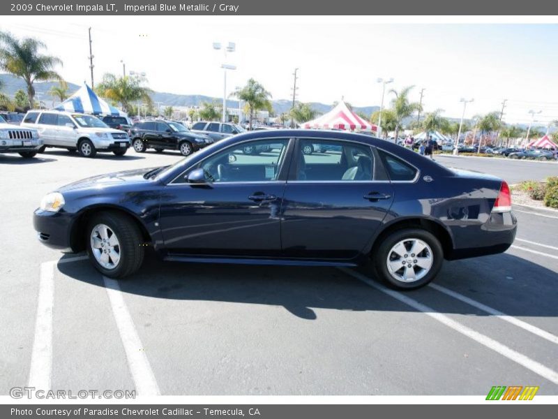 Imperial Blue Metallic / Gray 2009 Chevrolet Impala LT