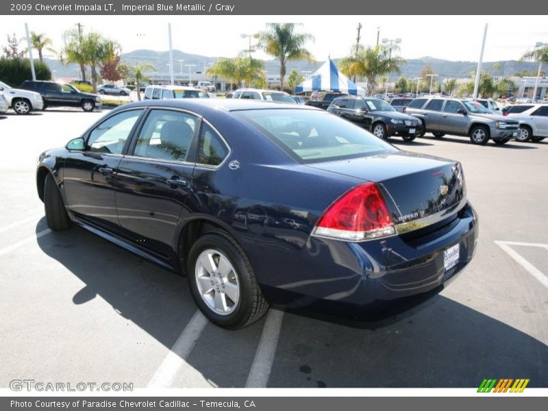 Imperial Blue Metallic / Gray 2009 Chevrolet Impala LT