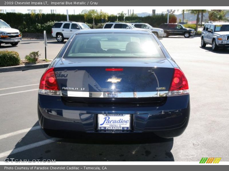 Imperial Blue Metallic / Gray 2009 Chevrolet Impala LT