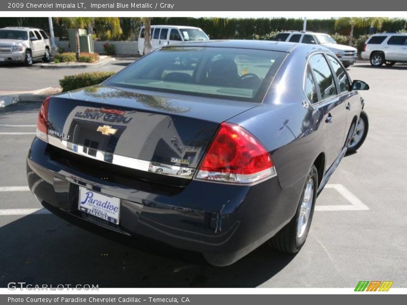 Imperial Blue Metallic / Gray 2009 Chevrolet Impala LT