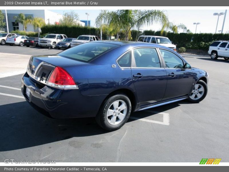 Imperial Blue Metallic / Gray 2009 Chevrolet Impala LT
