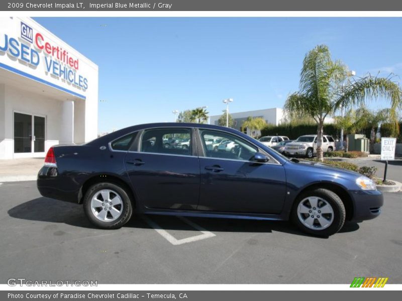 Imperial Blue Metallic / Gray 2009 Chevrolet Impala LT