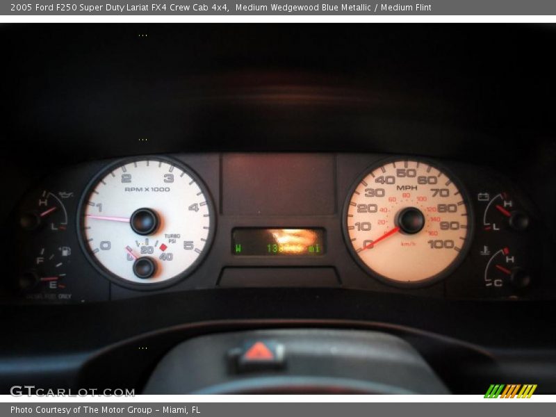 Medium Wedgewood Blue Metallic / Medium Flint 2005 Ford F250 Super Duty Lariat FX4 Crew Cab 4x4