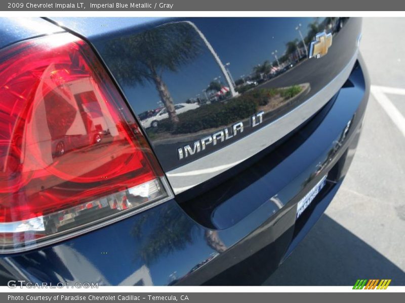 Imperial Blue Metallic / Gray 2009 Chevrolet Impala LT