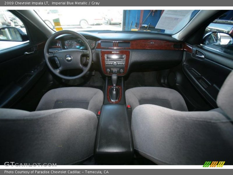 Imperial Blue Metallic / Gray 2009 Chevrolet Impala LT