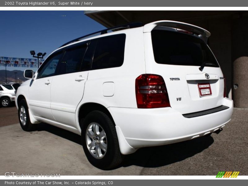 Super White / Ivory 2002 Toyota Highlander V6