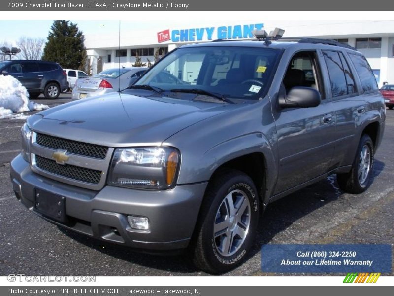 Graystone Metallic / Ebony 2009 Chevrolet TrailBlazer LT 4x4