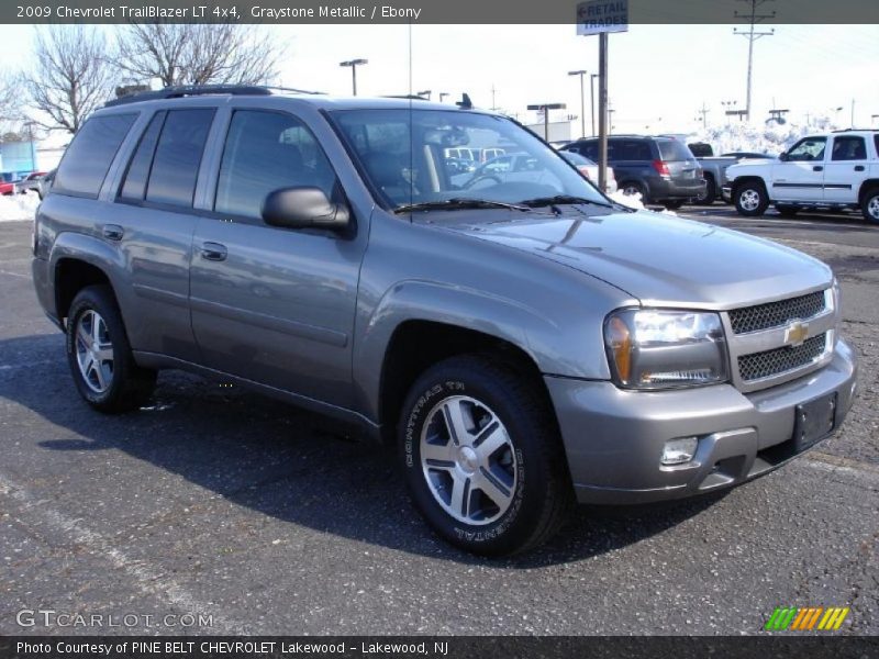 Graystone Metallic / Ebony 2009 Chevrolet TrailBlazer LT 4x4