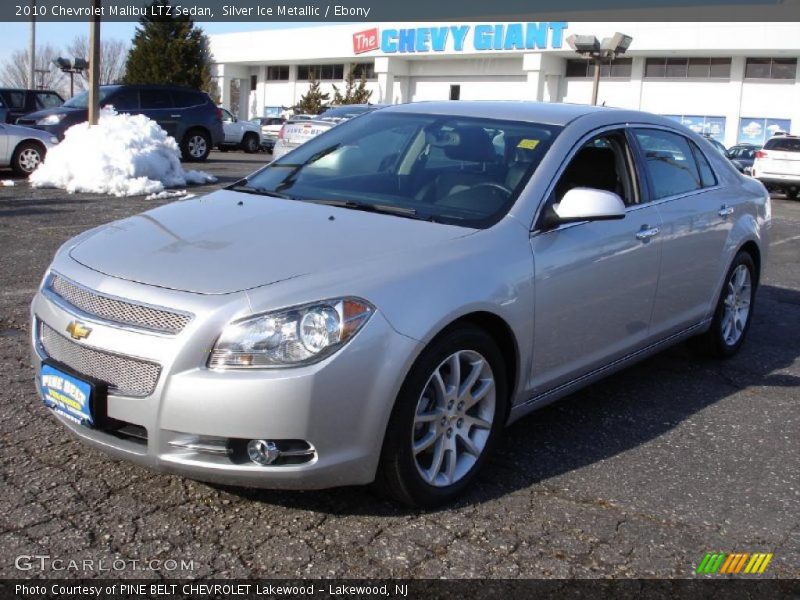 Silver Ice Metallic / Ebony 2010 Chevrolet Malibu LTZ Sedan
